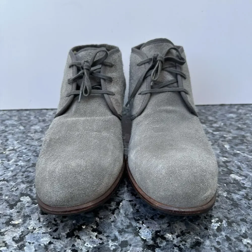 John Varvatos Star USA Men's Suede Chukka Boots Lace Up Ankle Shoes 10.5